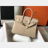 Hermes Birkin 35cm Togo leather Handbags Windbreaker Gray