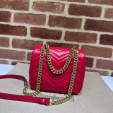 Copy Gucci Replica GG Marmont Shoulder Replica Handbag Store 739682 Luxury Bag
