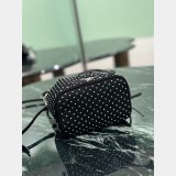 Luxury Prada Rivet Bucket Bag 1BE067