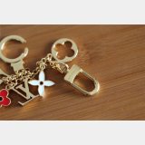 Top Quality Louis Vuitton Fleur de Monogram Bag Charm Chain M65111 Gold