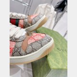 Gucci Dirty Embroidery Cowhide Shoes Replica Shop
