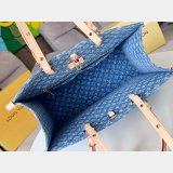 OnTheGo Louis Vuitton Replica Monogram Denim M46871 Handbag MM
