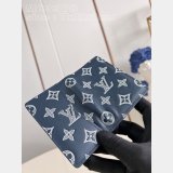 Inspired Brazza Multiple Pocket Organizer Zippy Wallet Vertical LV Bag