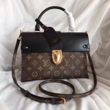UK Louis Vuitton Damier Ebene One Handle Flap Bag MM M43125 Monogram