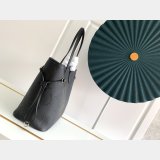 Louis Vuitton M45685 Replica Neverfull MM Monogram Empreinte Leather Black