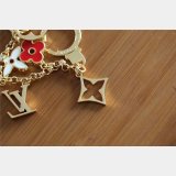 Top Quality Louis Vuitton Fleur de Monogram Bag Charm Chain M65111 Gold