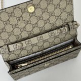 Gucci 838151/826720 Replica GG Emblem Wallet On Chain Bag