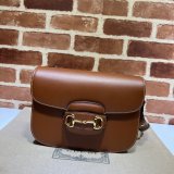 Gucci 1:1 Replica Designer GG Supreme 602204 1955 Horsebit Shoulder Bag