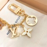 Top Quality Louis Vuitton Fleur de Monogram Bag Charm Chain M65111 Gold
