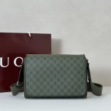 Gucci GG Green Medium Crossbody Replica Handbag Store 792124 Men Bag