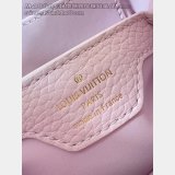 Louis Vuitton Pink Lizard Pearl Chain M48865 Capucines Bag