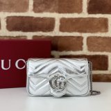 Replica Handbag Store Gucci 476433 Best GG Marmont Super Mini Bag