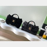 7 Star Mini Bow Velvet-effect Nylon Shopping AS5849 Bag