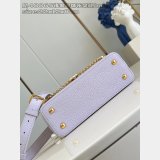 Louis Vuitton The Capucines Light Purple Pearl Flower M48865 Bag