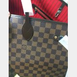 AAA+ Louis Vuitton Replica Handbag Store Neverfull GM Damier Ebene N41357 Brown