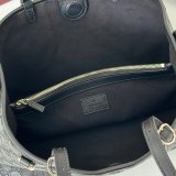 Gucci GG Emblem Medium Tote Shoulder 815214 Black Bag