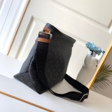 Cheap Louis Vuitton Besace Zippée Monogram Eclipse M45214 Canvas