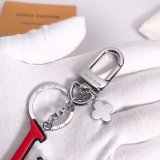 Louis Vuitton Capucines Bag Charm and Key Holder M63079 Pink/Red/Black