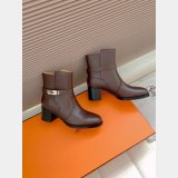 TOP Hermes Saint Germain ankle Leather boot