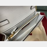 Valentino Garavani V Logo Signature Grained Calfskin Clutch