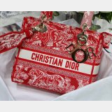Lady Copy Christian Dior 24cm Red Bag UK for sale