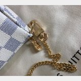 Louis Vuitton Monogram MINI POCHETTE N58010 Doamier Azur Canvas