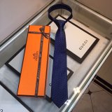 Hermes Replica Mens Silk Tie Geometric Pattern