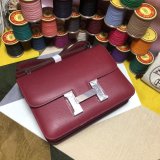 Hermes Constance Bag 23cm Epsom Leather Burgundy