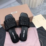 Replica Handbag Store Top Quality Miu Miu Copy Flat Sandals and Slippers Shoes
