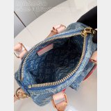 Nano Speedy Louis Vuitton Replicas M82950 Monogram Denim Bag
