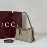 Gucci Designer 847450 GG Emblem Small Shoulder Bag