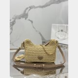 Replica Handbag Store Fashion Best Prada Hobo raffia handbag