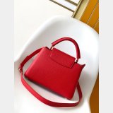 TOP LV CAPUCINES BB Taurillon Leather Handbag