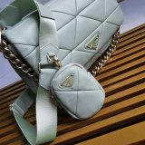 Replica Handbag Store Prada Fake System nappa leather patchwork bag online