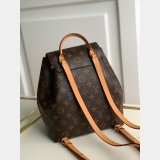 Louis Vuitton Montsouris Backpack Monogram Canvas/Natural leather Brown Replica