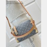 Louis Vuitton M13285 Side Trunk MM Bag Luxury Monogram Denim Grey