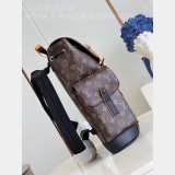 Christopher M46699 Monogram Macassar Canvas Fake Louis Vuitton Bag