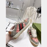 Gucci Dirty Embroidery Cowhide Shoes Replica Shop