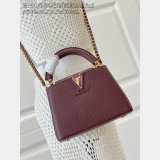 Louis Vuitton Perfect Best Capucines M48865 Burgundy Chain Bag