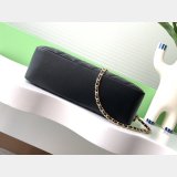 Replica Handbag Store Replica AS5187 Sheepskin Black Camera Bag