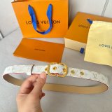 Cheap LOUIS VUITTON Monogram Women Belt 25MM