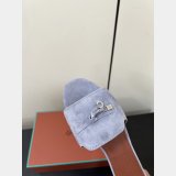 Loro Piana Summer Charms Sandal Suede Goatskin