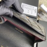 Replica Handbag Store CC Best Card Holder A80799 black color