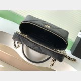 Best AP4936 Grained Shiny Calfskin Vanity Bag