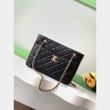 Replica AS5215 Shopping Tote Shiny Black 7 Star Bag
