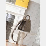 Top Fendi Peekaboo I See U Petite Calf leather Bag