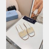 7 Star Prada Raffia Slides