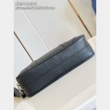 Louis Vuitton Pochette Kasai M30939 Luxury Taiga Leather Black