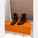 TOP Hermes Saint Germain ankle Suede boot