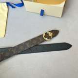 Replica Handbag Store LOUIS VUITTON Women Flowergram Belt 30MM